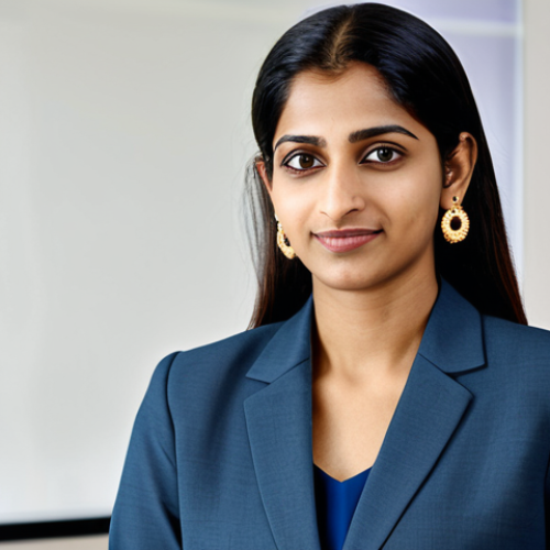 Elegant Woman in Office Setting**

"A professional Indian businesswoman with an oval face, wearing modest, simple gold stud earrings and a fully clothed, appropriate business suit in a modern office setting. Safe for work, appropriate content, professional, family-friendly, perfect anatomy, correct proportions, natural pose, well-formed hands, proper finger count, natural body proportions, high quality."

**