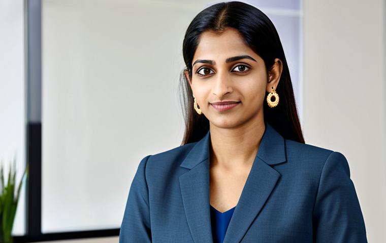 Elegant Woman in Office Setting**

"A professional Indian businesswoman with an oval face, wearing modest, simple gold stud earrings and a fully clothed, appropriate business suit in a modern office setting. Safe for work, appropriate content, professional, family-friendly, perfect anatomy, correct proportions, natural pose, well-formed hands, proper finger count, natural body proportions, high quality."

**